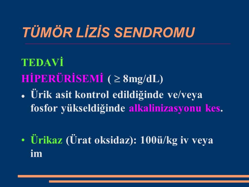 ONKOLOJİK ACİLLERONKOLOJİK ACİLLER 1. TUMOR LİZİS SENDROMU 2.